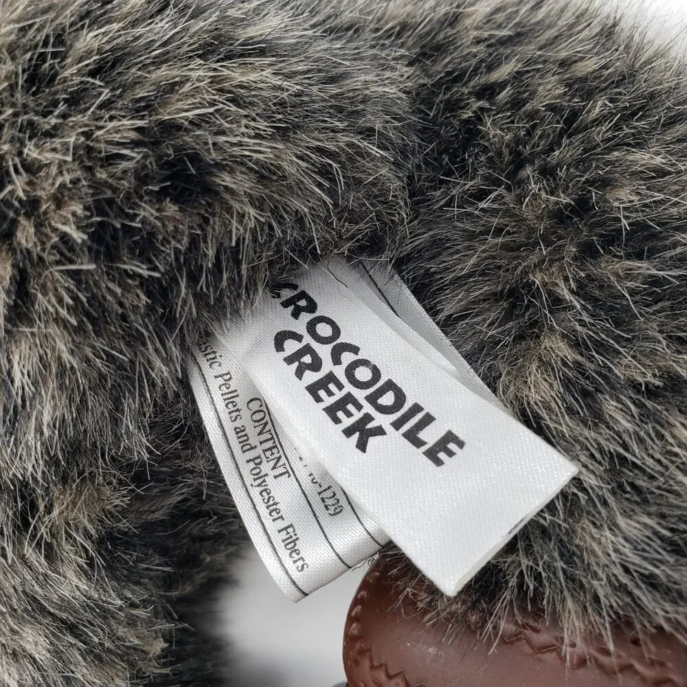 Tops & Bottoms Crocodile Creek Grizzly Bear Plush Stuffed Gray Brown with Shoes